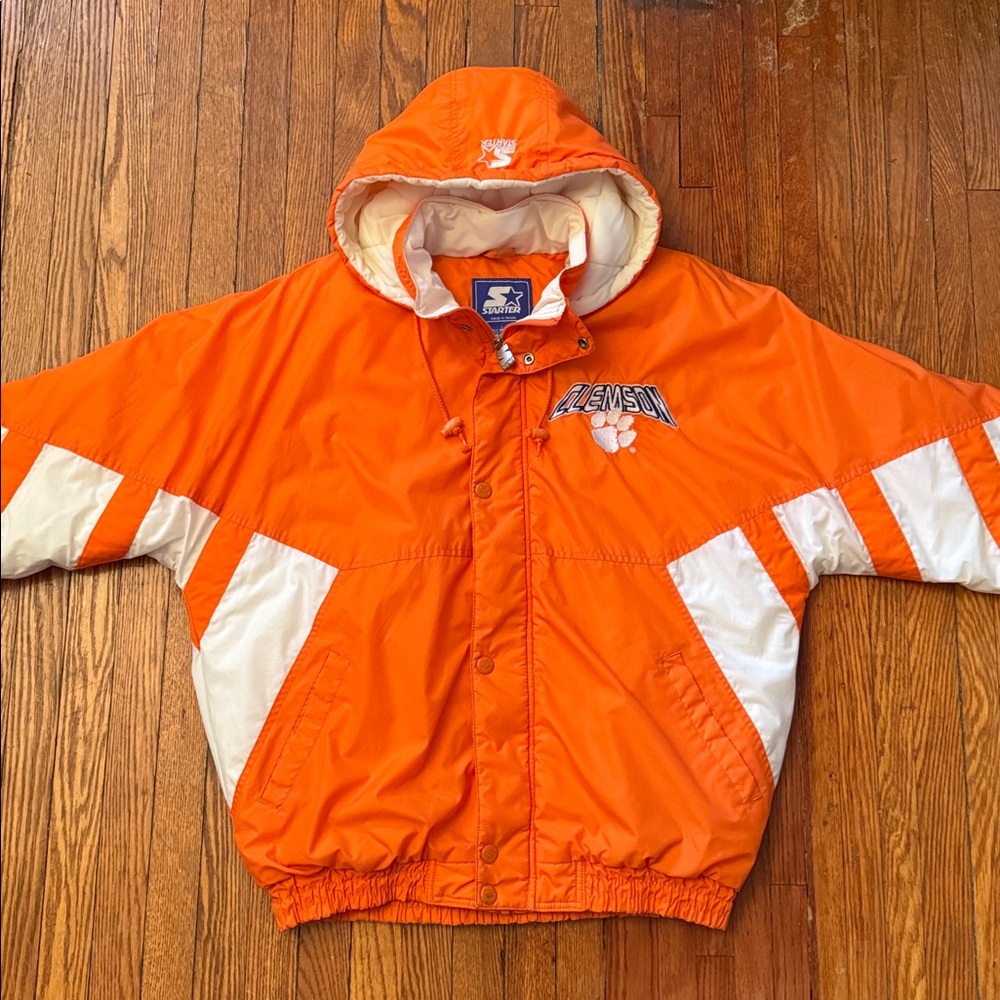 90’s Clemson STARTER Vintage Puffer Jacket - Picture 16 of 16